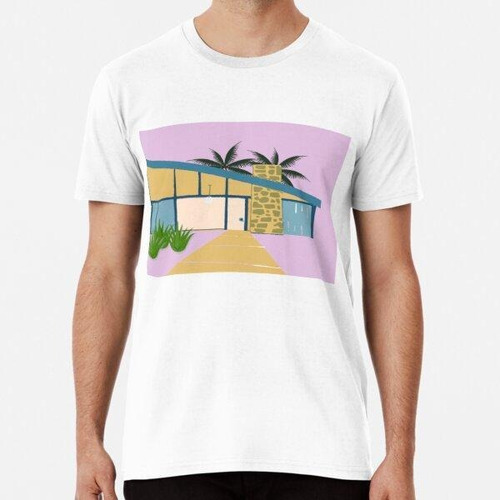 Remera Palm Springs Mcm Home Con Una Puerta Rosa Algodon Pre