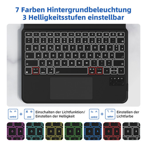 Smart Keyboard Para iPad 10th Geração A2696/a2757/a2777