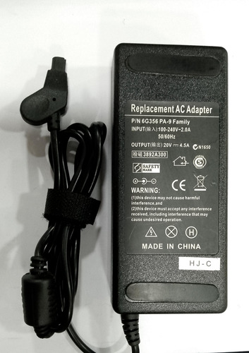 Cargador Para Dell 90w Laptops 20v 4.5a Plug 3pin Negro