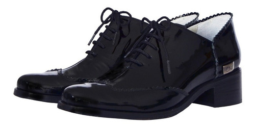 Zapato Abotinado Dama Cuero Acordonado | Donata Drid