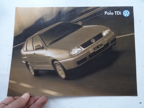 Folleto Antiguo Vw Polo Tdi 1999 Auto No Catalogo Diesel