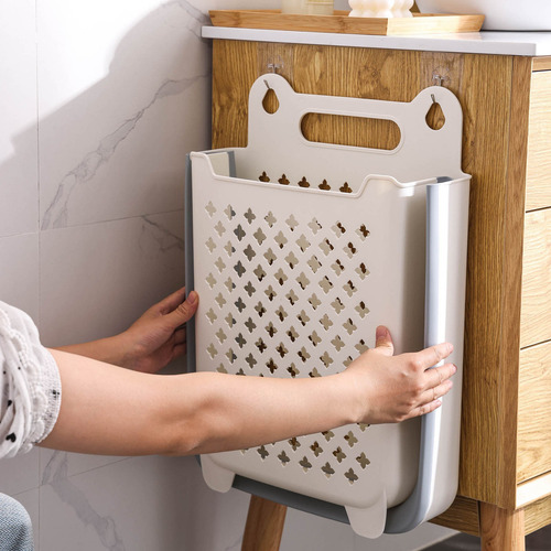 Hh Cesta De Almacenamiento De Ropa Sucia Plegable Para Baño
