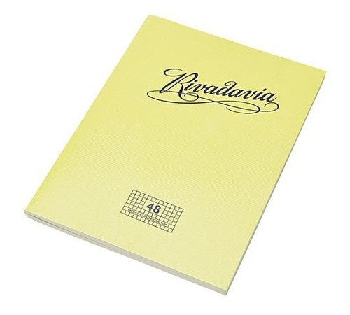Cuaderno Tapa Flexible 48 Hojas Cuadriculado Rivadavia