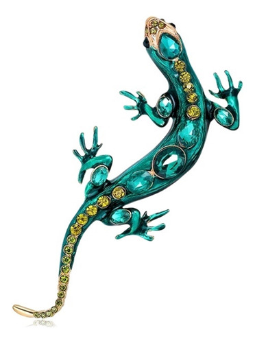 Broche Gecko Lagarto, Alfileres Y Animales Geckos Verdes