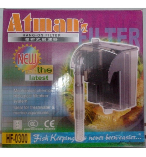 Filtro Externo Aquário Hf0300 300lt/h Atman 110v