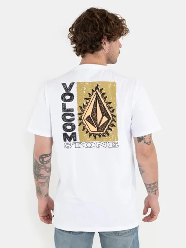Polera Flamed Ss M/c Blanco Volcom