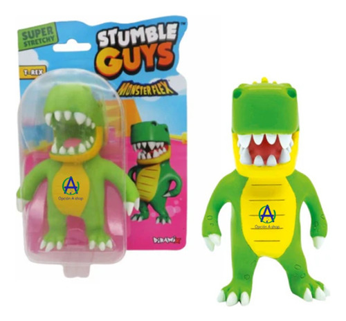 T-rex Stumble Guys Monsterflex Flexor Figura Stretch Diramix