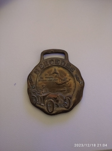 Medalla Antigua Mercedes Benz Coleccionista 