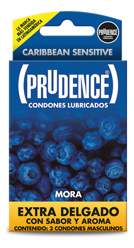 Condones Prudence 3 Unid. Extra Delgados Mora