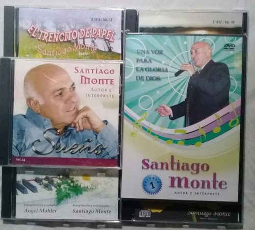 Santiago Monte - Lote X 5 Cd + 1 Dvd