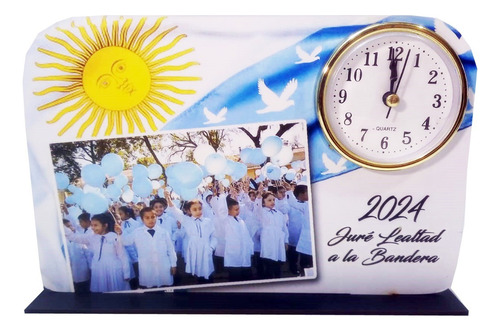 26 Reloj Promesa A La  Bandera Souvenir Egresados Escolar