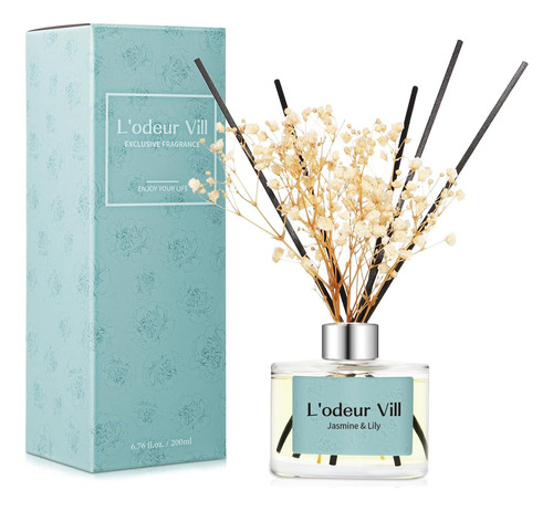 Set De Difusor De Aroma De Vill Reed, 6.7 Oz (200 Ml) Difuso