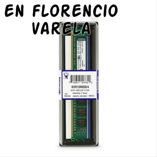 Memoria Kingston Ddr3 4gb 1333mhz Kvr13n9s8/4