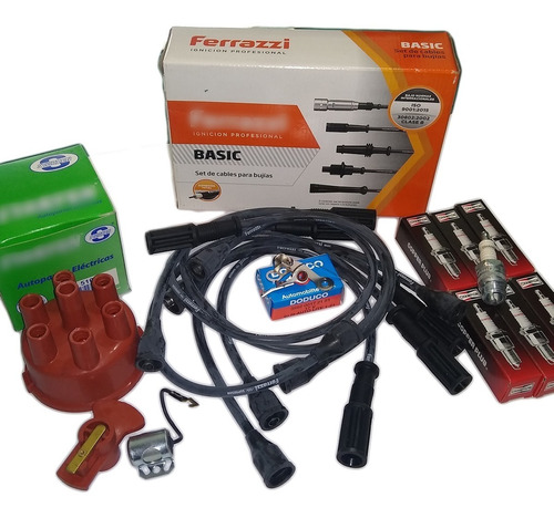 Juego De Cables Bujias Distribuidor Platino Ford Falcon Kit