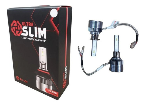 Kit Led Lançamento H1 Cclot Ultra Slim 4000l Super Branco