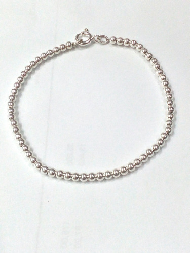 Pulsera De Bolitas De Plata