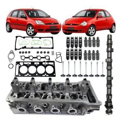 Cabeçote P/ Fiesta Ka Zetec Rocam 1.0 8v Kit Novo Completo