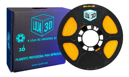 Filamento Pet-g Pro - Amarelo - Loja 3d - 1.75mm - 1kg