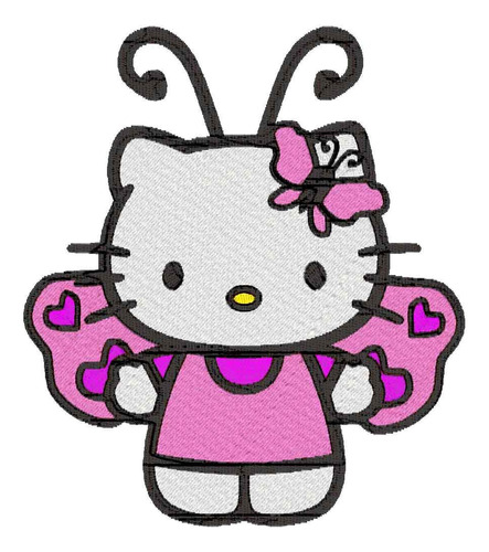 Hell Kitty Set De 15 Matrices Bordadoras Bordado Bordar Ropa
