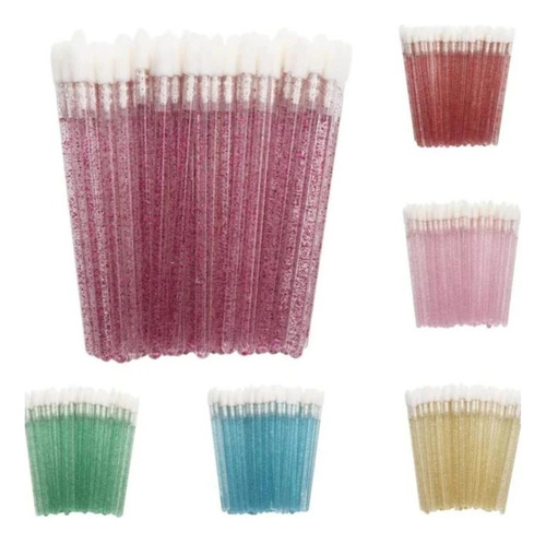 50 Lip Brush Glitter Para Pestañas Labios Microblading