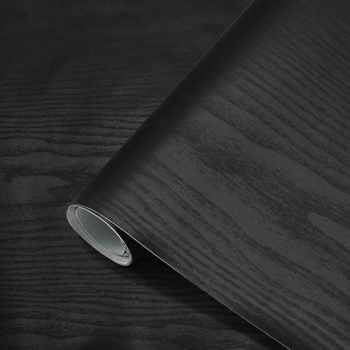 ~? Seonta Wood Contact Paper Black 16  X118  Wood Peel And S