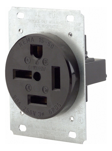 Leviton 8450 - Receptculo De Montaje Empotrado (50 Amperios,