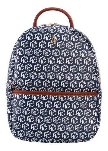 Imagen 1 de 7 de Backpack Hpc Polo Estampada Monograma