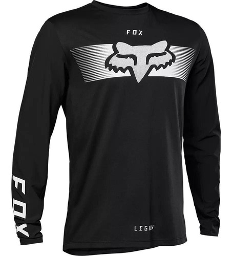 Polera Moto Ranger Offroad Negro/blanco Fox