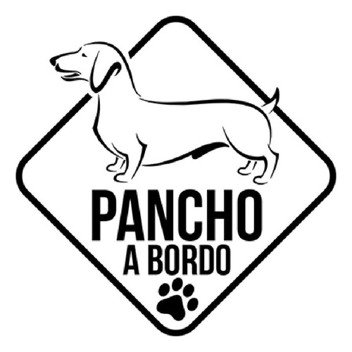 Adhesivo Personalizable Perro Salchicha