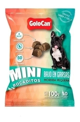 Mini Bocaditos Bajo En Grasas Golocan X5 Paquetes De 100gr 