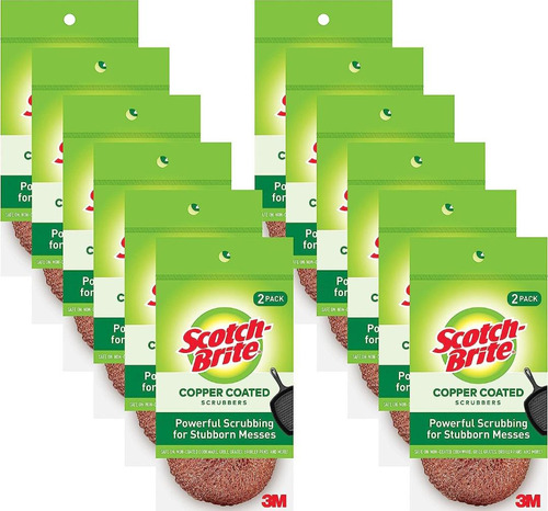 Fibra De Cobre Scotch Brite 24 Pzas.