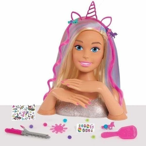 Barbie Cabeza Peinados Look Luminoso Original Nueva Mattel