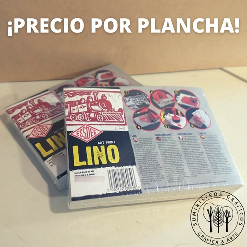 Linoleo 20x15 X 3.2mm Para Grabado Import. Essdee X Plancha