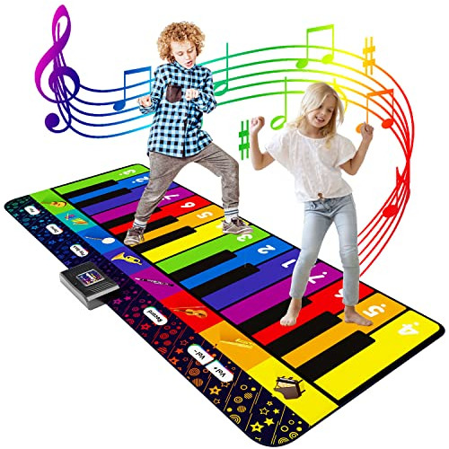 Sunlin 6 Ft. Floor Piano Mat For Kids & Toddlers, Giant Pian