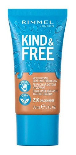 Imagen 2 de 7 de Base De Maquillaje Rimmel Hidratante Kind & Free Apto Vegano
