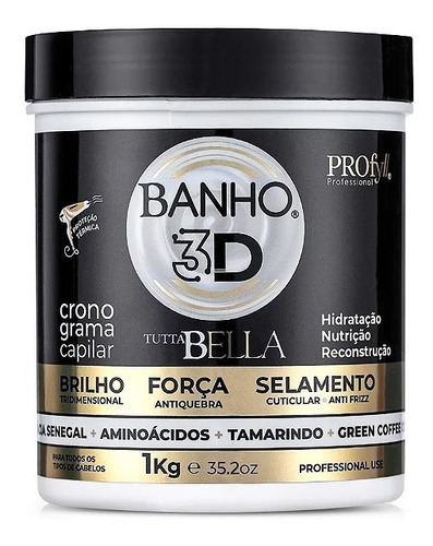 Nanovin A Banho 3d Cronograma Capilar 1kg