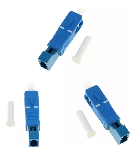 For 3 Piezas De Adaptador De Fibra Sc Macho A Lc Hembra