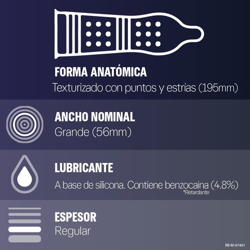 Imagen 3 de 5 de Condones Durex Climax Mutuo X 30 U - Unidad a $1574