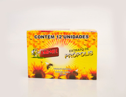 Propolis Em Gotas Extrato Natural 12 Unidades