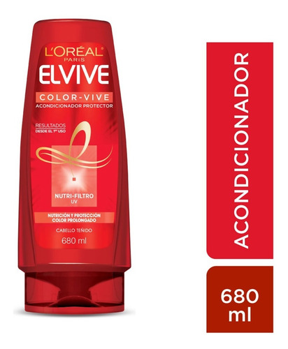 Acondicionador Cabello Color Vive Elvive 680ml L'oréal Paris