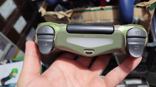Control Dualshock Play 4 Ps4 Playstation Camuflaje Verde (Usado)
