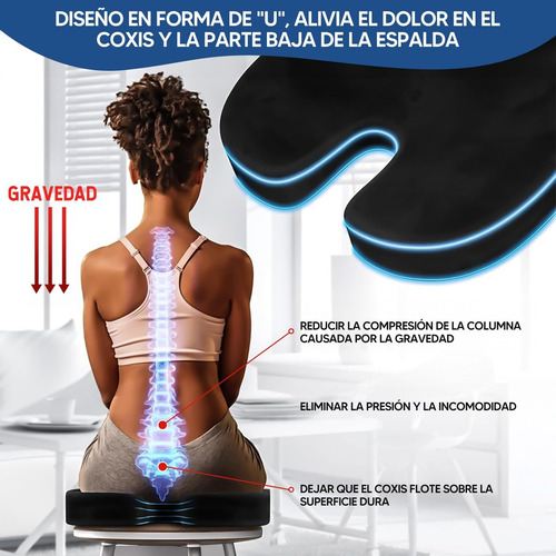 Cojín De Gel De Espuma Viscoelástica Para Silla Para Ciática