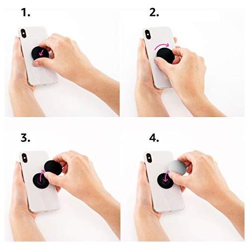 Popsockets Blancos Minimalistas Con Forma De Cazador De Cora