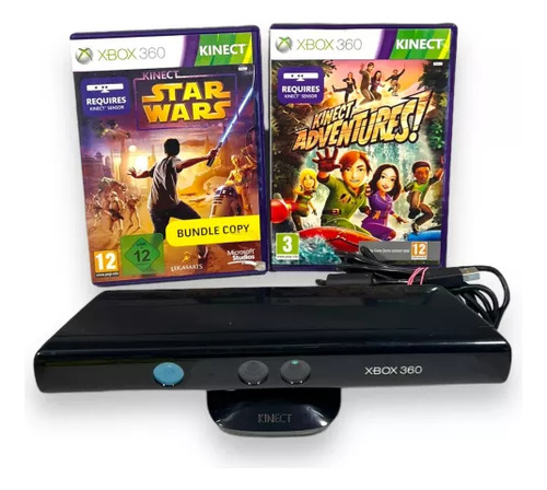 Kinect Xbox 360 + 2 Jogos Originais Com Garantia