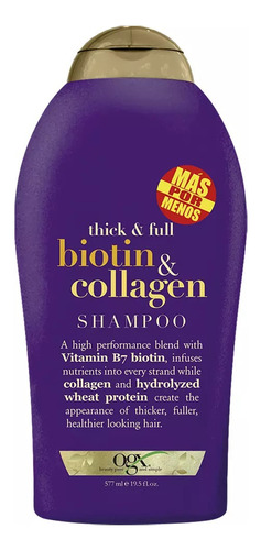 Ogx Shampoo Biotin & Collagen 385ml+50% 577ml