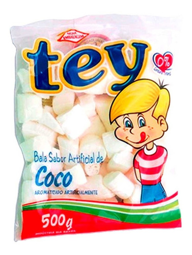 Bala Coco Para Aniversario Festa Decoração Tey 500g