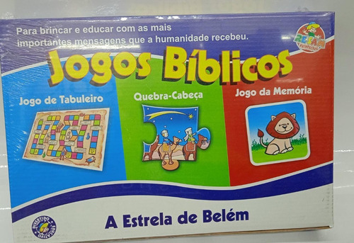 Kit Jogo De Tabuleiro, Jogo Da Memória,quebra Cabeça Cristão