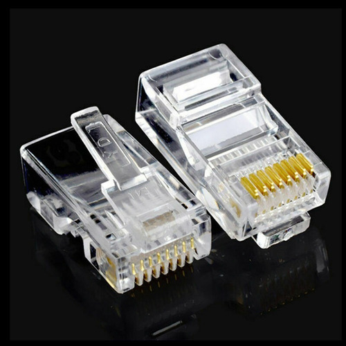 Lote X10 Conector Empate Cable Rj45 Cat6 Lan Ethernet Utp 