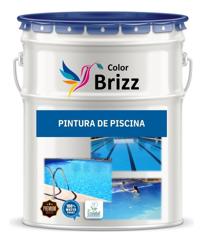 Pintura Para Piscina Ultra Azul Baum Colorbrizz Tineta 