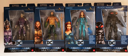 Aquaman Complete Wave Dc Multiverse Mera Black Manta Orm Dc (Usado)